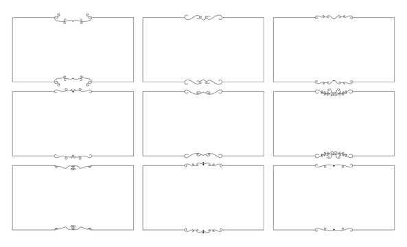 hand drawn outline background and frame