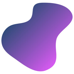 Gradient Pink And Blue Neon Irregular Organic Shape