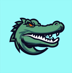 Crocodile Vector illustration. Crocodile icon sketch art image