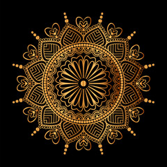 luxury golden mandala design.