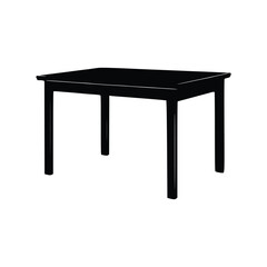 Nice Table silhouettes vector Design. Black illustration.