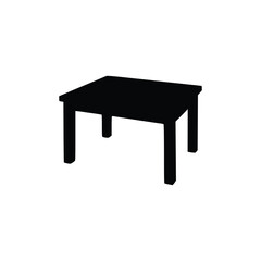 Nice Table silhouettes vector Design. Black illustration.