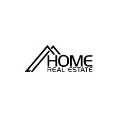 Home real estate logo icon isolated on transparent background