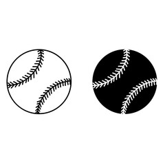 Softball vector icon. baseball illustration sign. ball symbol or logo.