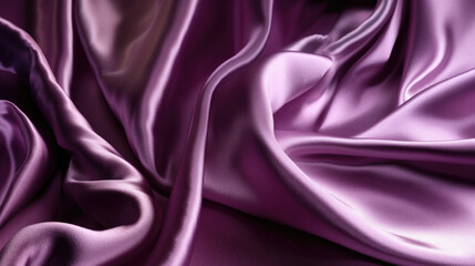 Fototapeta premium Luxurious Violet Silk Satin Background (Generative Ai)