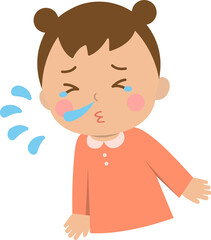 Sneezing boy, cold or allergy symptoms