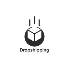 dropshipping logo design vector templet,