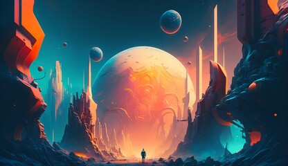 Futuristic Wallpaper generated by AI