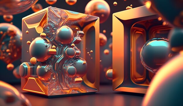 Futuristic Wallpaper generated by AI