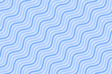 Pastel blue water wave stripes repeating pattern background vector. Abstract wavy lines fabric pattern. Diagonal optical illusion curve strips. Wall and floor ceramic tiles pattern.