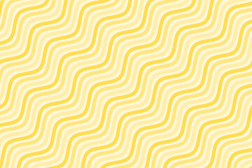 Pastel yellow water wave stripes repeating pattern background vector. Abstract wavy lines fabric pattern. Diagonal optical illusion curve strips. Wall and floor ceramic tiles pattern.