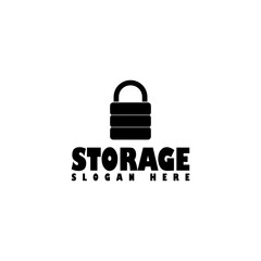 Storage logo icon isolated on transparent background