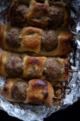 grilled meat on a grill