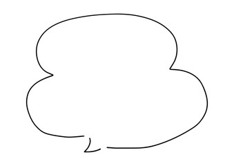 シンプルな手書き吹き出し