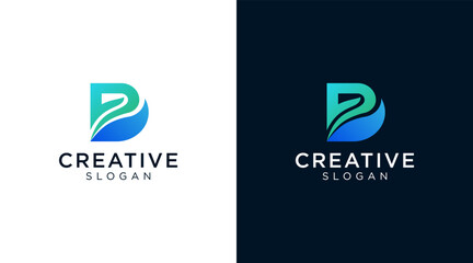 Colorful Letter D logo design for various types of businesses and company