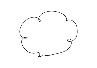 シンプルな吹き出しイラスト素材