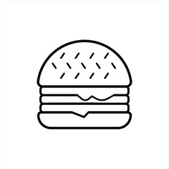 Burger Doodle Food