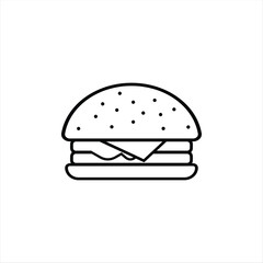 Burger Doodle Food