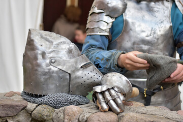 Medieval armor.