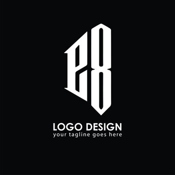 E8 E8 Logo Design, Creative Minimal Letter E8 E8 Monogram