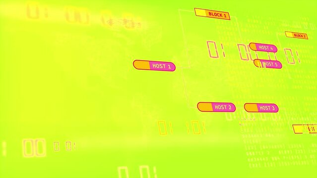 Computer Script, Programming Code Animation. Abstract Technology Background. Data Visualization . 