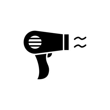 recommend clip art: Hair Dryer Glyph Icon - Barbershop Icon Design Vector Illustration