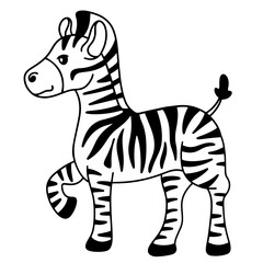 Naklejka na ściany i meble Zebra art