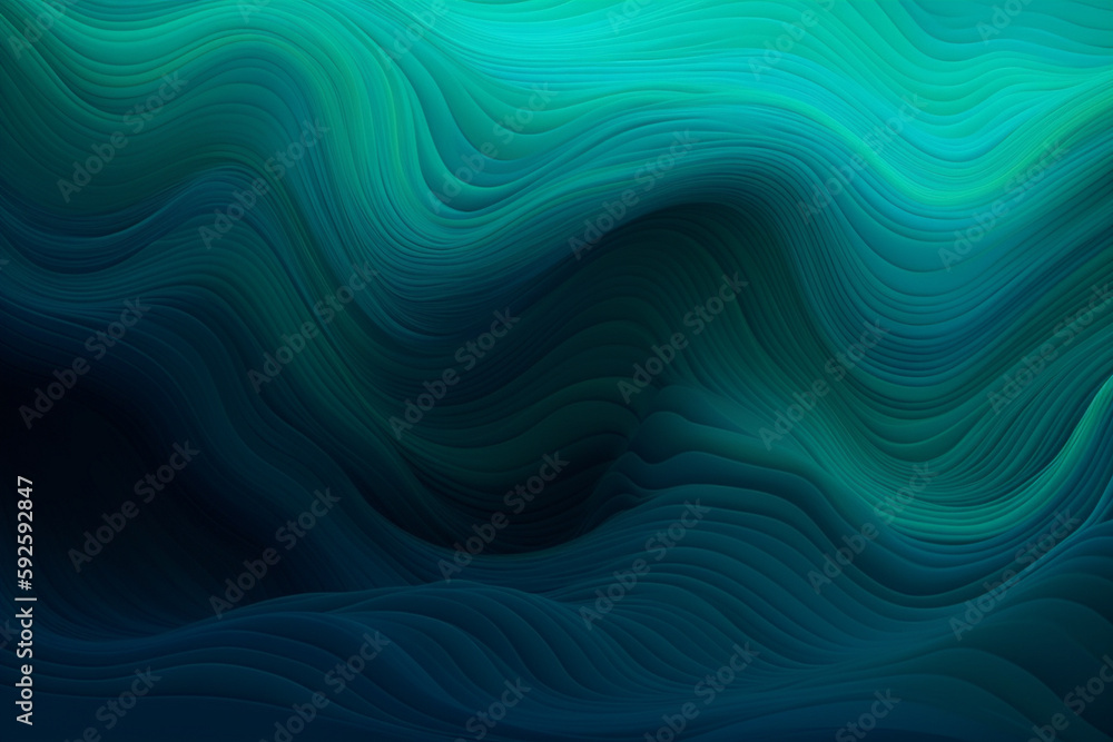 Poster colorful abstract wavy background with gradient. generative ai