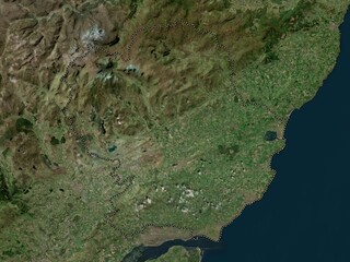 Angus, Scotland - Great Britain. High-res satellite. No legend