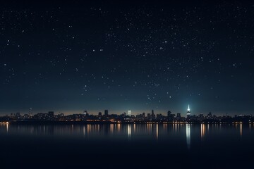 night city skyline made with generative ai