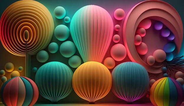 Colorful Wallpaper generated by AI