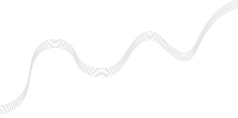 Abstract wavy black curved line on transparent background. Grey abstract background with flowing particles. Digital future technology concept. vector illustration.
