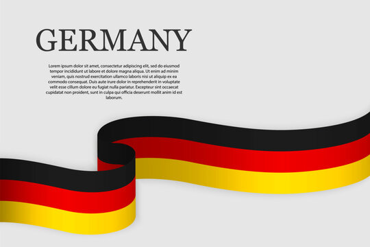 Ribbon flag of Germany