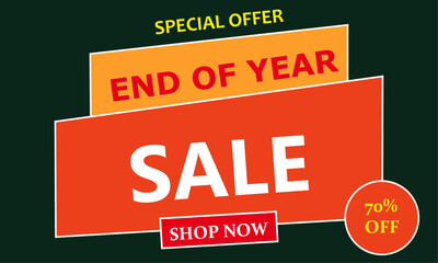 End year sale banner