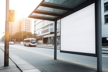 blank billboard for outdoor advertising poster 