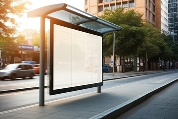 blank billboard for outdoor advertising poster 