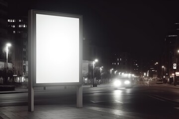 blank billboard for outdoor advertising poster 