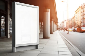 blank billboard for outdoor advertising poster 