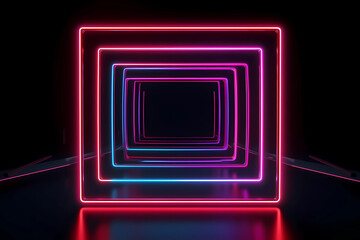 abstract background with glowing lines. Generative AI