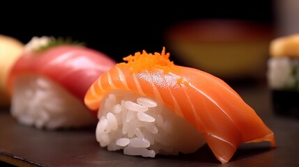 Sushi - A Japanese Delicacy with Fresh Seafood and Perfectly Cooked Rice