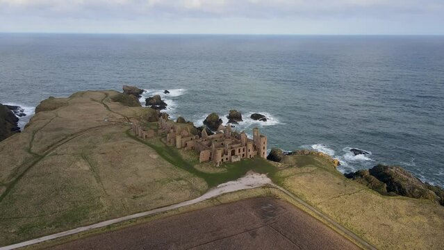 Slains Castle, Aberdeenshire, Scotland, UK