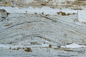 Naklejka premium View of an old wooden wall creates an aged background