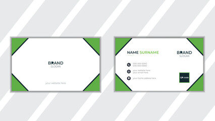 Modern business card design . double sided business card design template