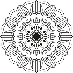 Mandala design tamplate