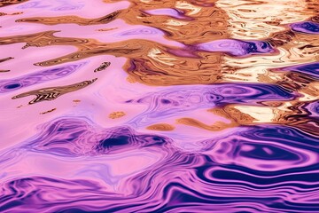 Water reflection blue and violet. Soft texture to use for wallpaper. Generative AI