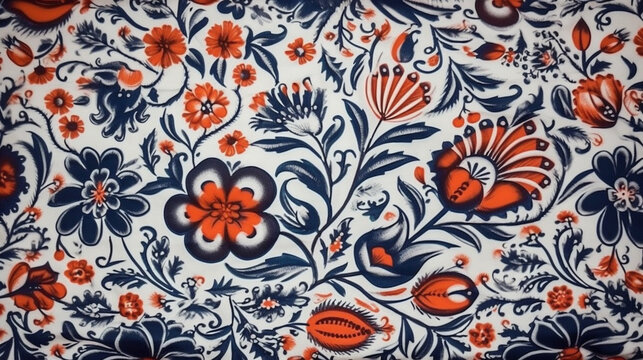 traditional dutch patterned fabric