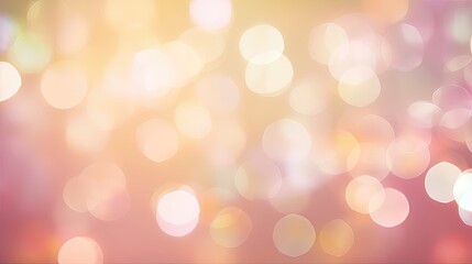 Fototapeta premium This abstract bokeh background with defocused lights creates a mesmerizing and enchanting atmosphere, with soft colors blending together to evoke a sense of wonder and awe. Generated by AI