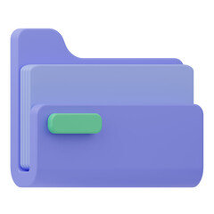 Education Folder 3D Illustration