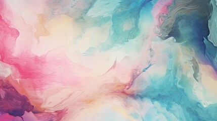 An abstract watercolor background that captures the beauty of fluidity and unpredictability through the interplay of vivid brushstrokes and rich color palette. Generated by AI.