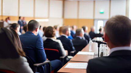 Fototapeta premium Speaker at Business Conference and Presentation.